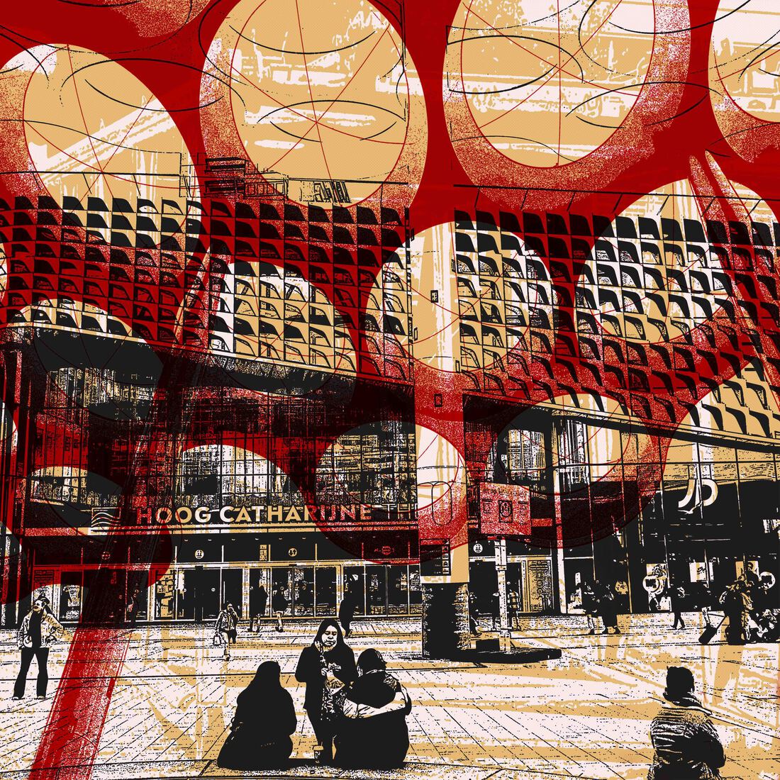 Stationsplein Utrecht Centraal 1.-digitale art print