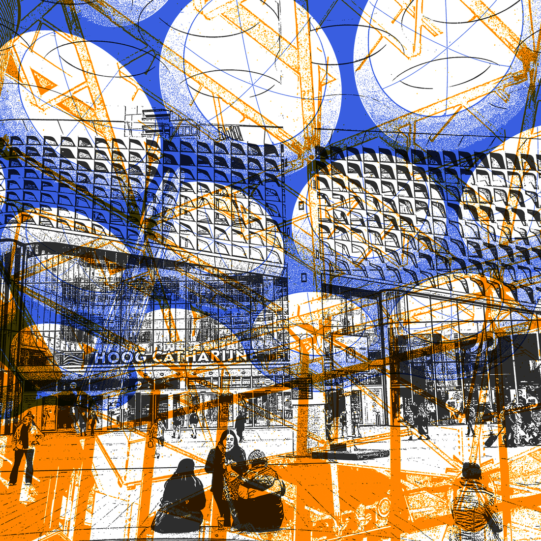 Stationsplein Utrecht Centraal 2.-digitale art print