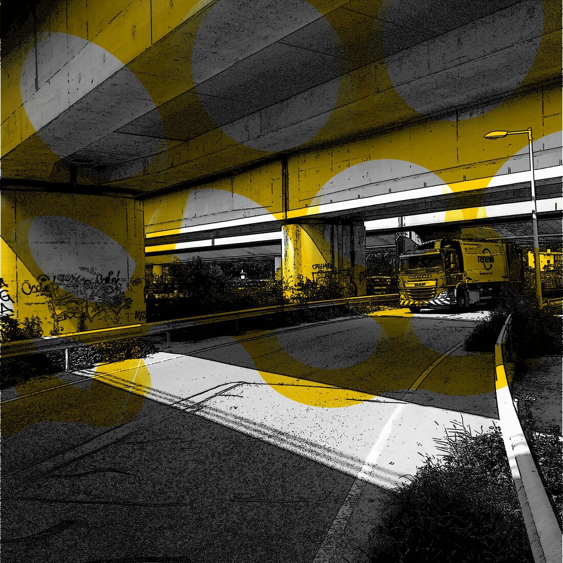  Viaduct aan de Amstel - digitale art-print