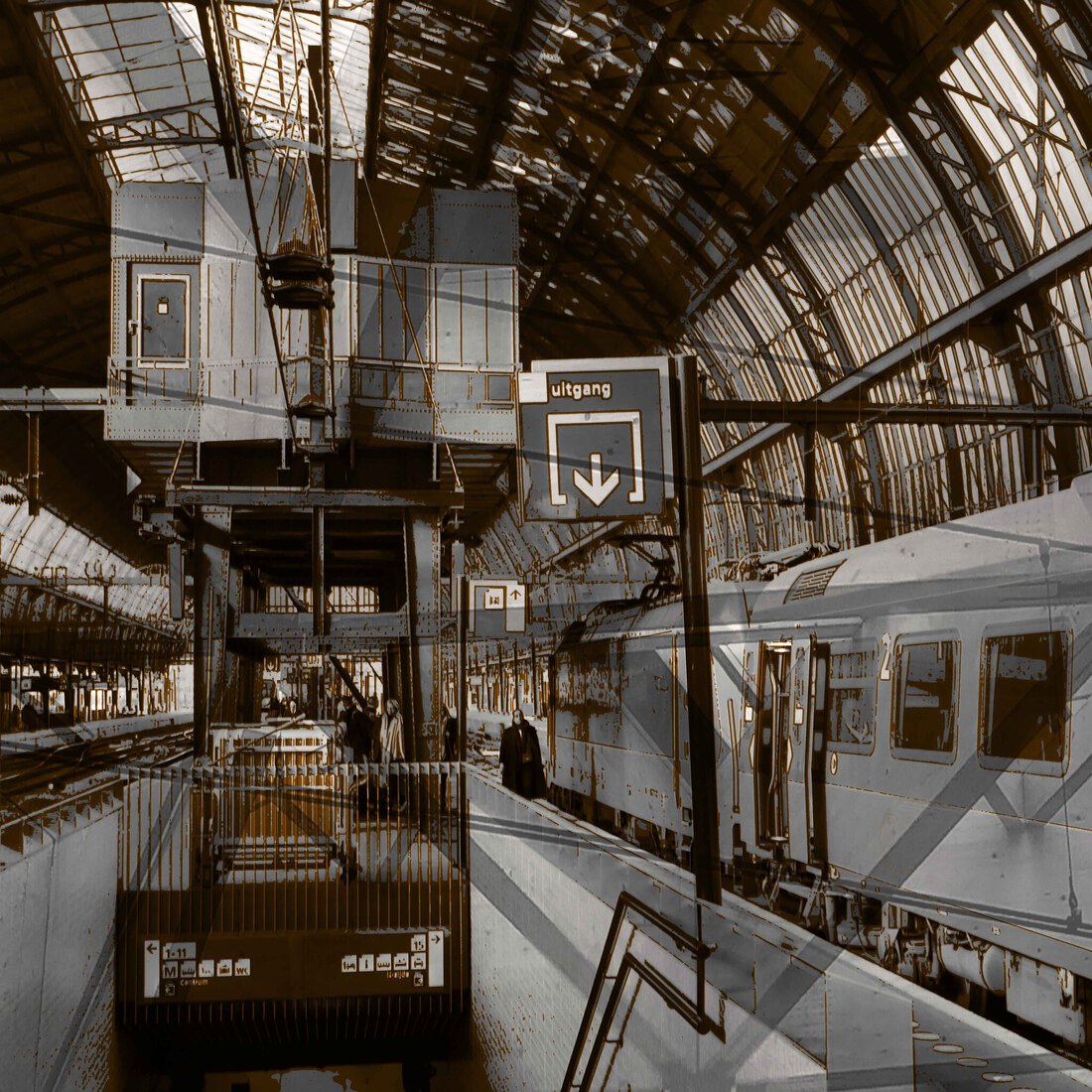 Amsterdam central station 1 - digitale art-print