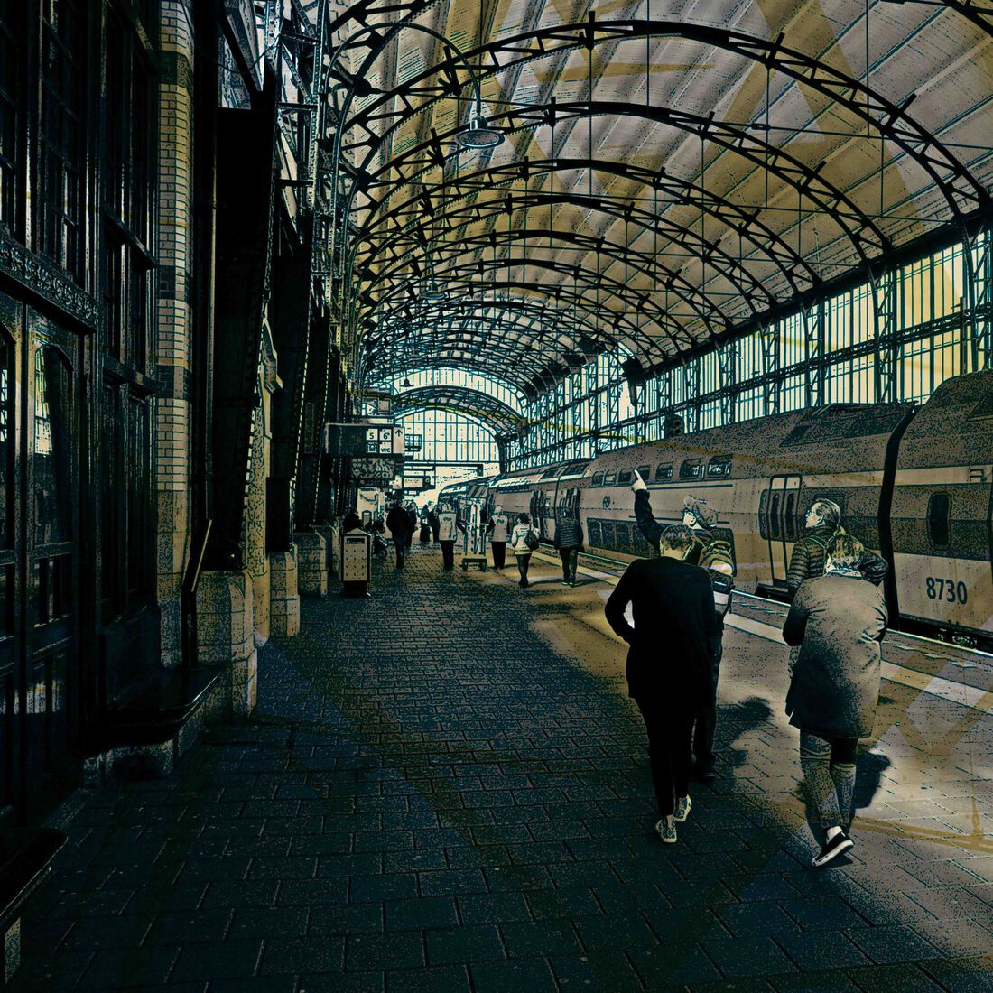 Haarlem central station 1- digitale art-print