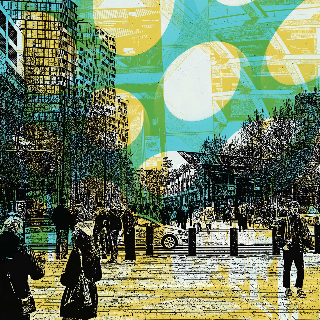 ' Kruisplein , Rotterdam.' - digitale print