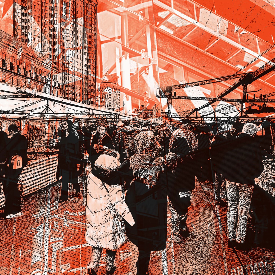 ' De Mart, Rotterdam .' - digitale print 