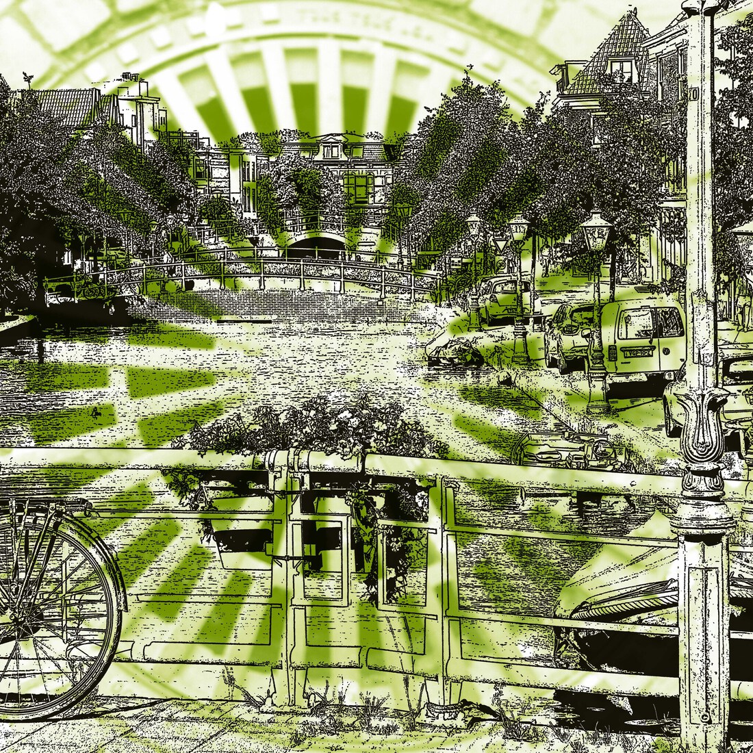 'De Mare, Leiden' .-digitale art print