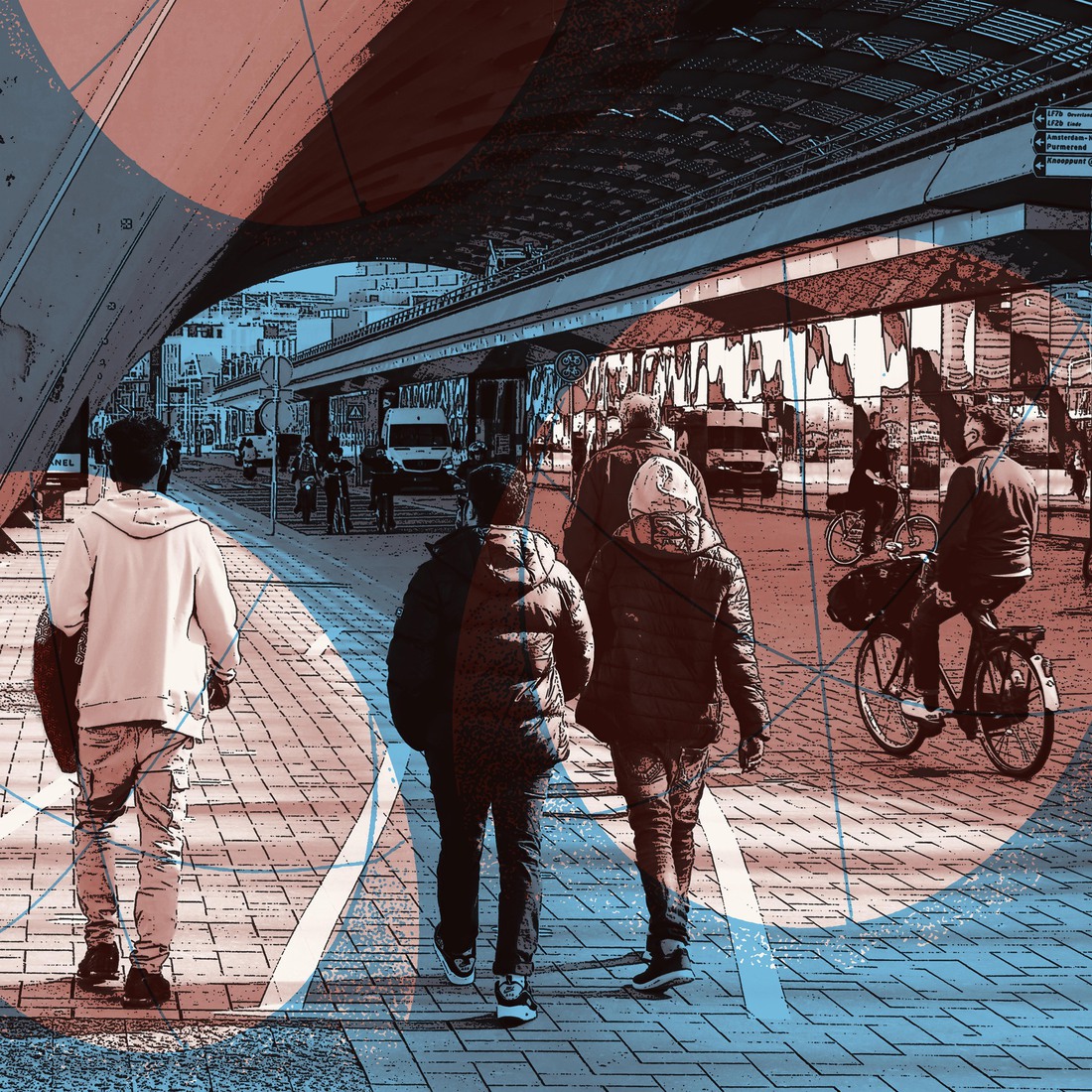 'Urban together'- digitale art-print