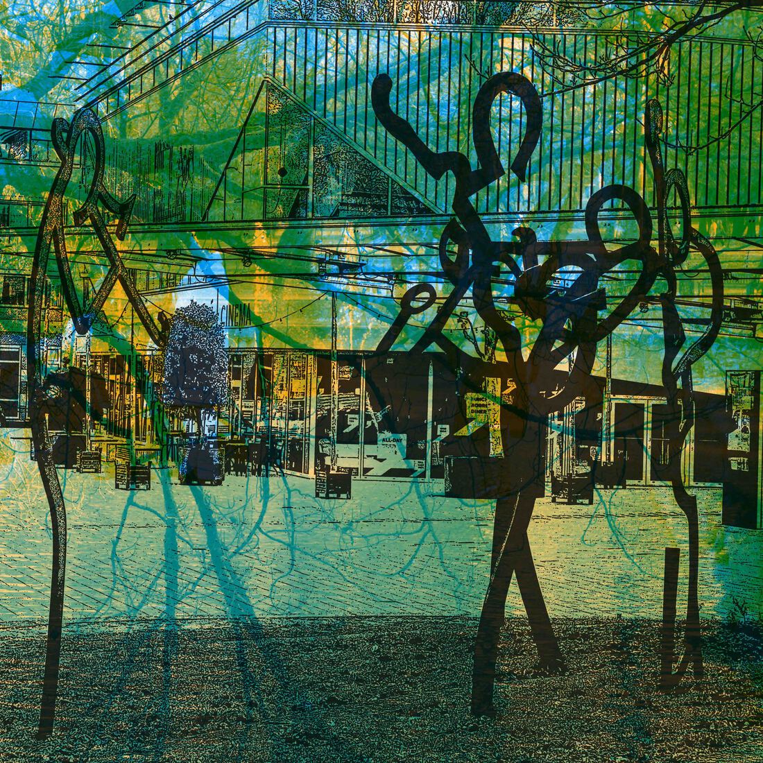 Klein Orkest bij het Chasse, Breda. - digital art print