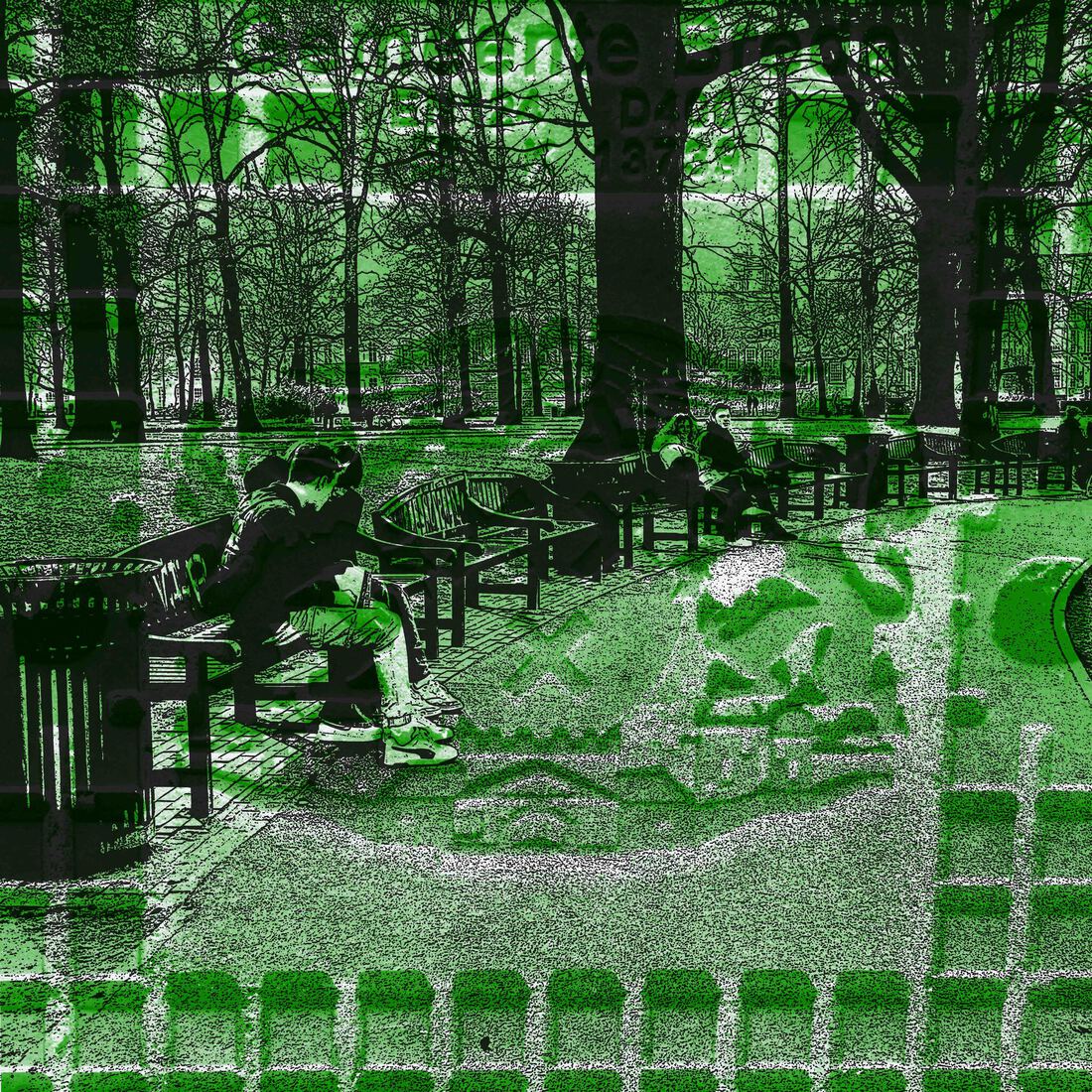 Aan de vijver, Valkenberg, Breda. - digital art print