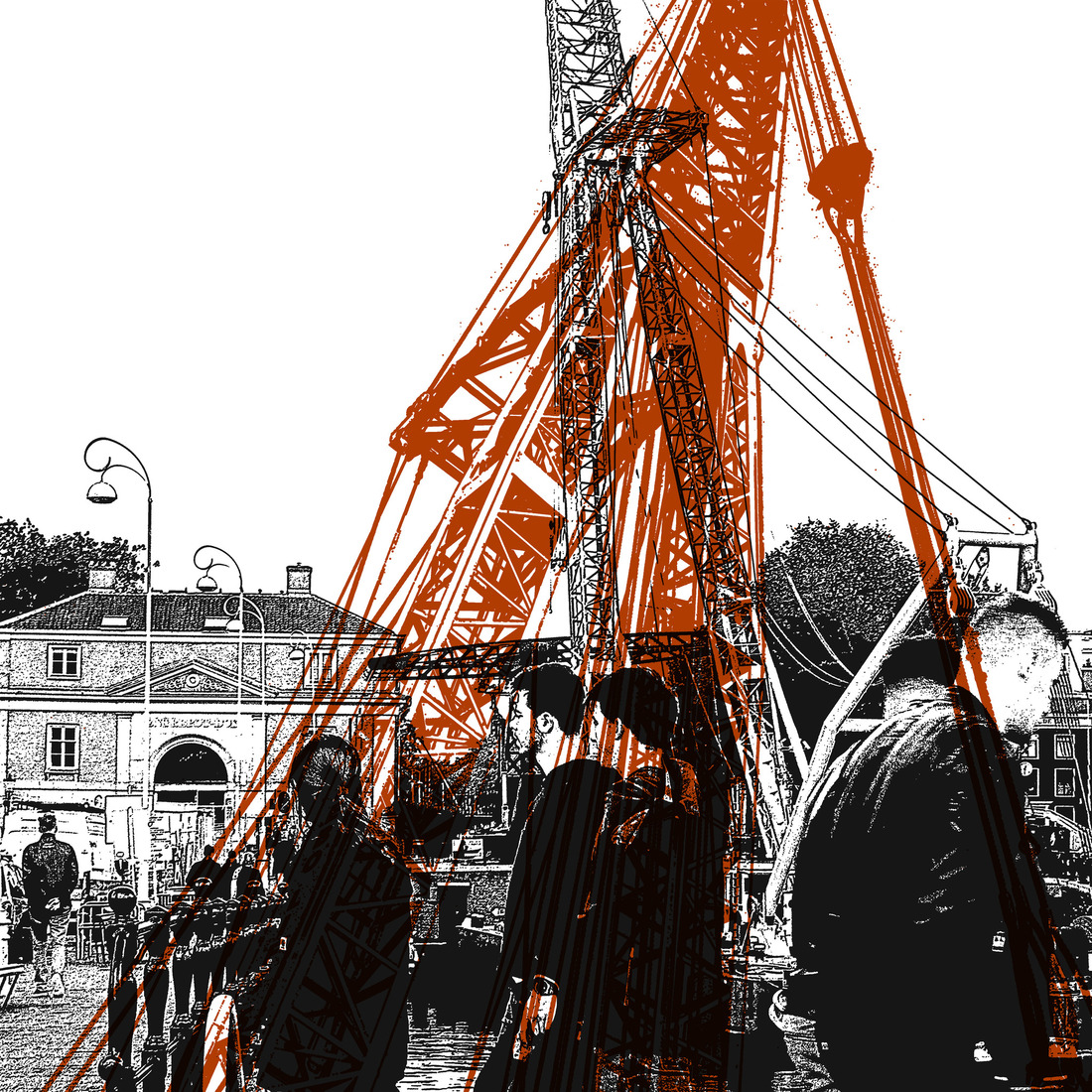 Renovatie Scharrebiersluis 1. - digitale art print