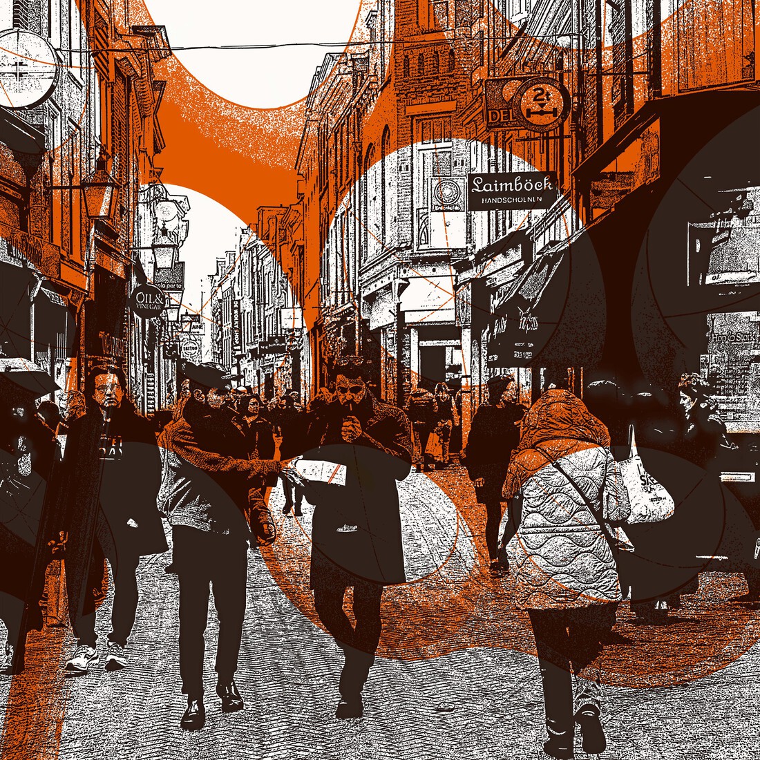 'In de Choorstraat'- digitale art-print