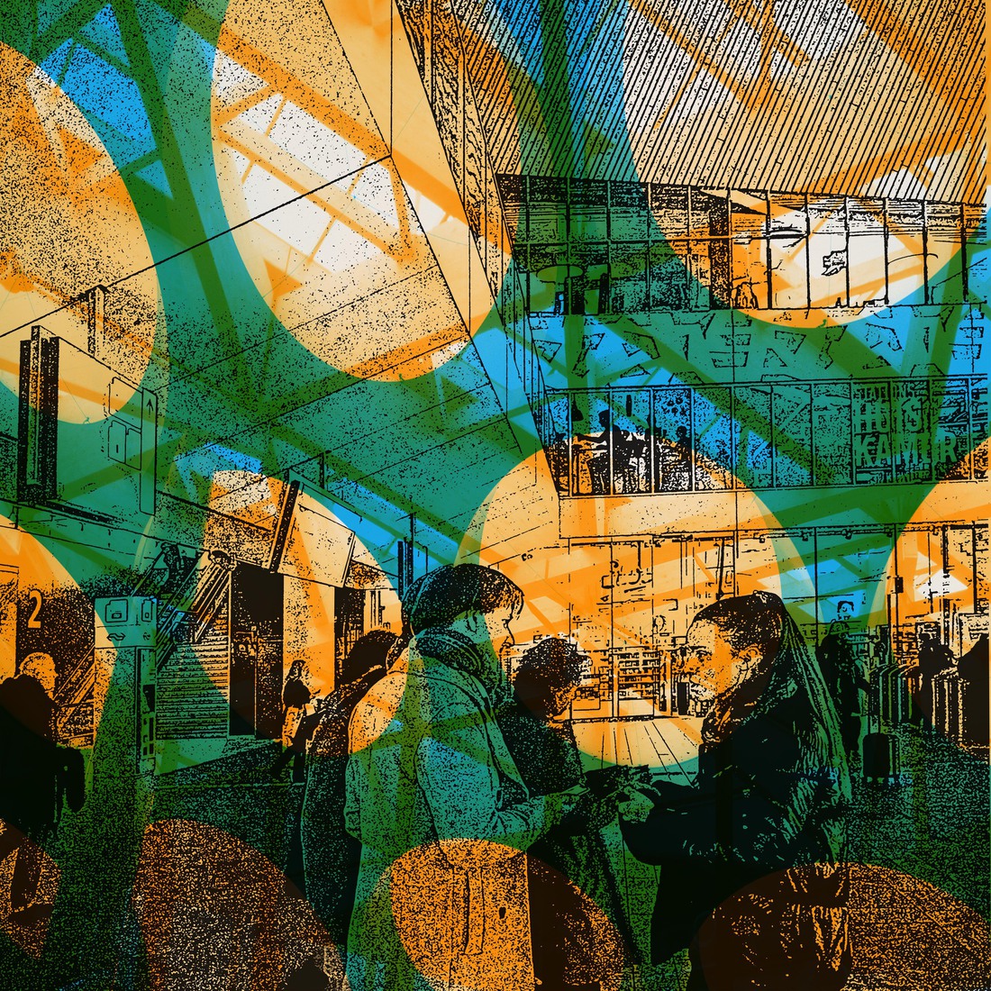 'Stationshal, Rotterdam CS ' – digital art print