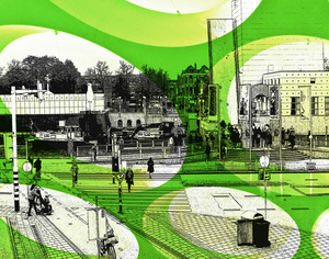 Groningen, diverse locatie, bij o.a het treinstation Groningen, het Groninger Museum ,  het Forum 
