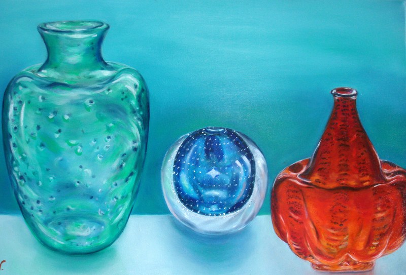 geschilderde glaskunst