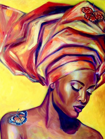 African beauty butterfly