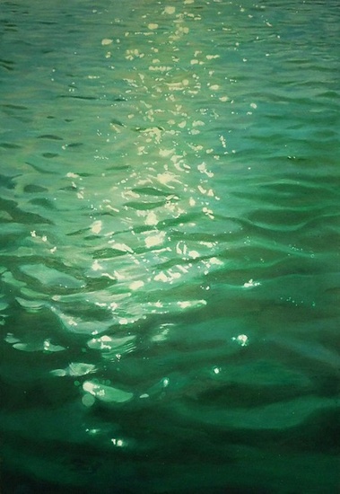 Water surface with reflections