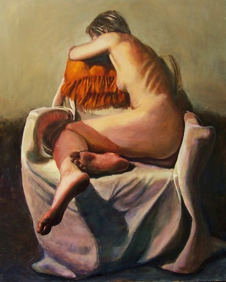 Seated nude