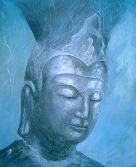 Boeddha met helm