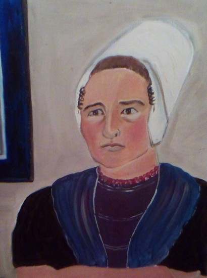 Nederlandse vrouw in dracht