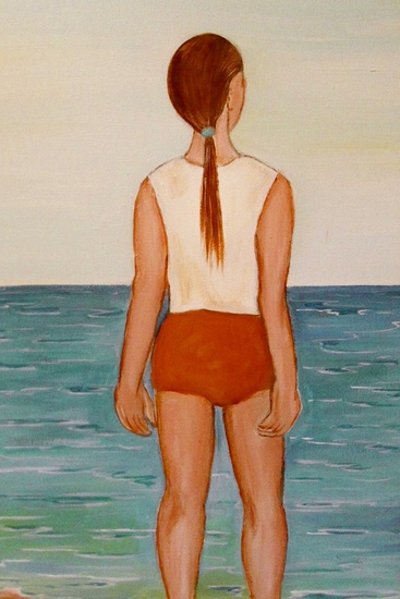 Meisje op het strand