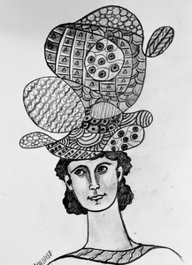 Nieuwe tekeningen met diverse pennen .