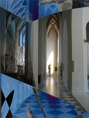 Beblauwde nabijheid en helle verte