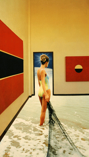 Kijken is een kunst, achter het net vissen niet