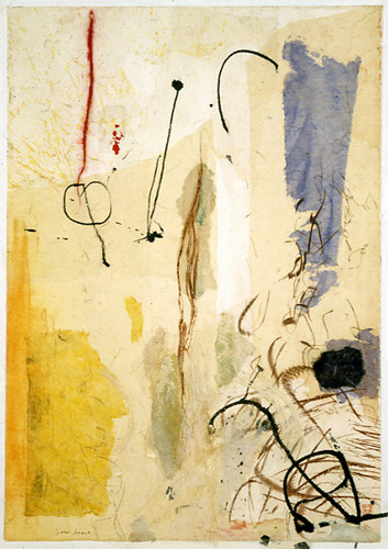 Compositie met rode lijn