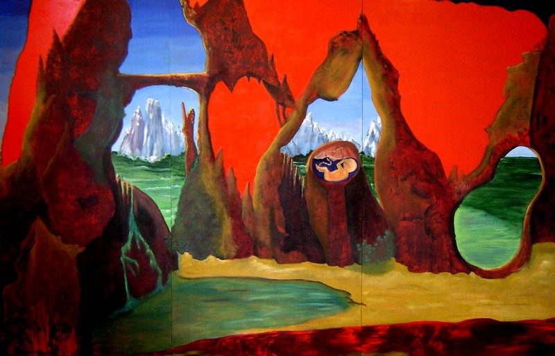 The earth, the flood and the birth.