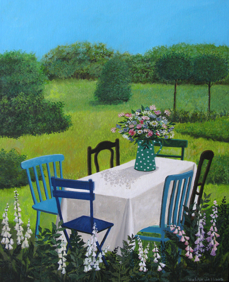 chairs in the garden