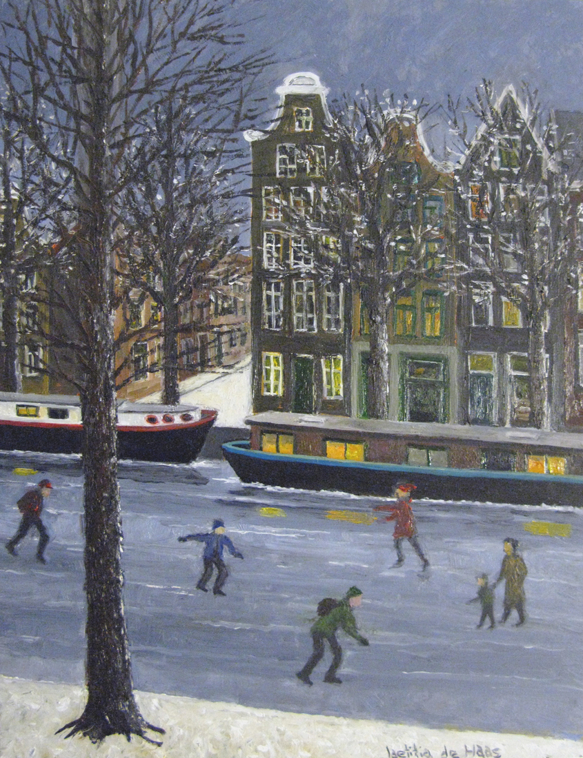 Schaatsen op de gracht