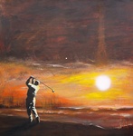 Dry pastel & acryl on canvas 3D.