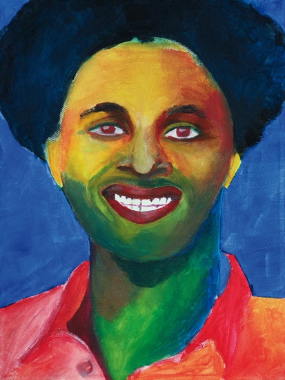 5) afrikaanse portret 'lach'