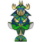 Digitale pentekeningen gebaseerd op pen en inkt tekeningen