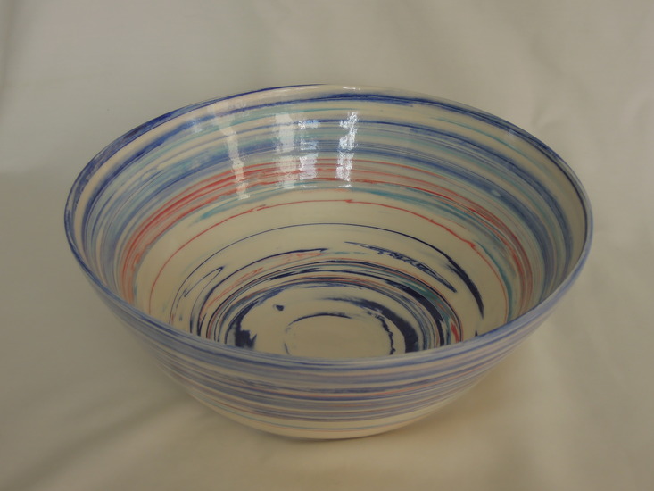 schaal 2 kleuren blauw