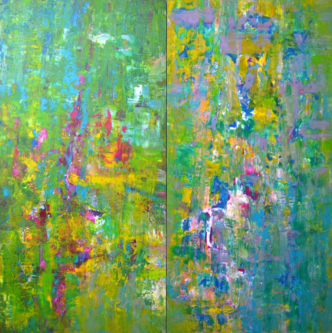 Glorious gardens, Diptych