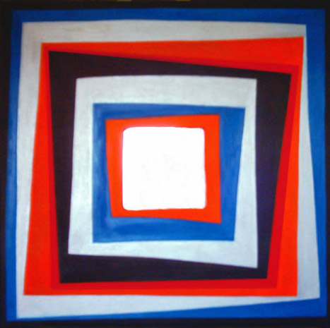 retro spiegel kunstwerk