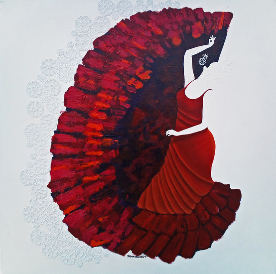 flamenco cirkel rok/jurk