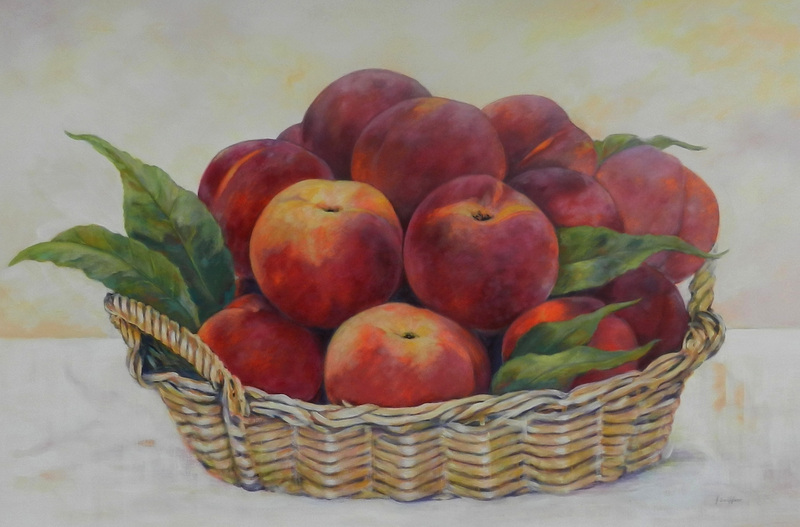 Stilleven met perziken