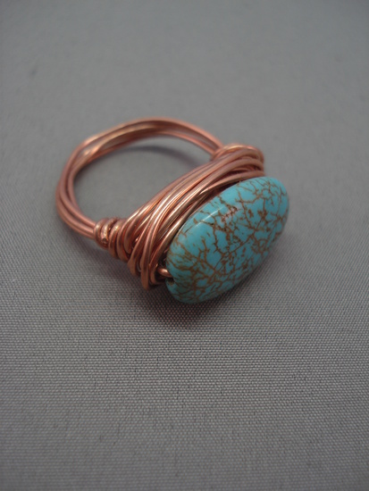 Ring koper en howliet