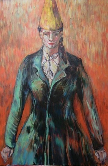 vrouw met puntmuts nr2