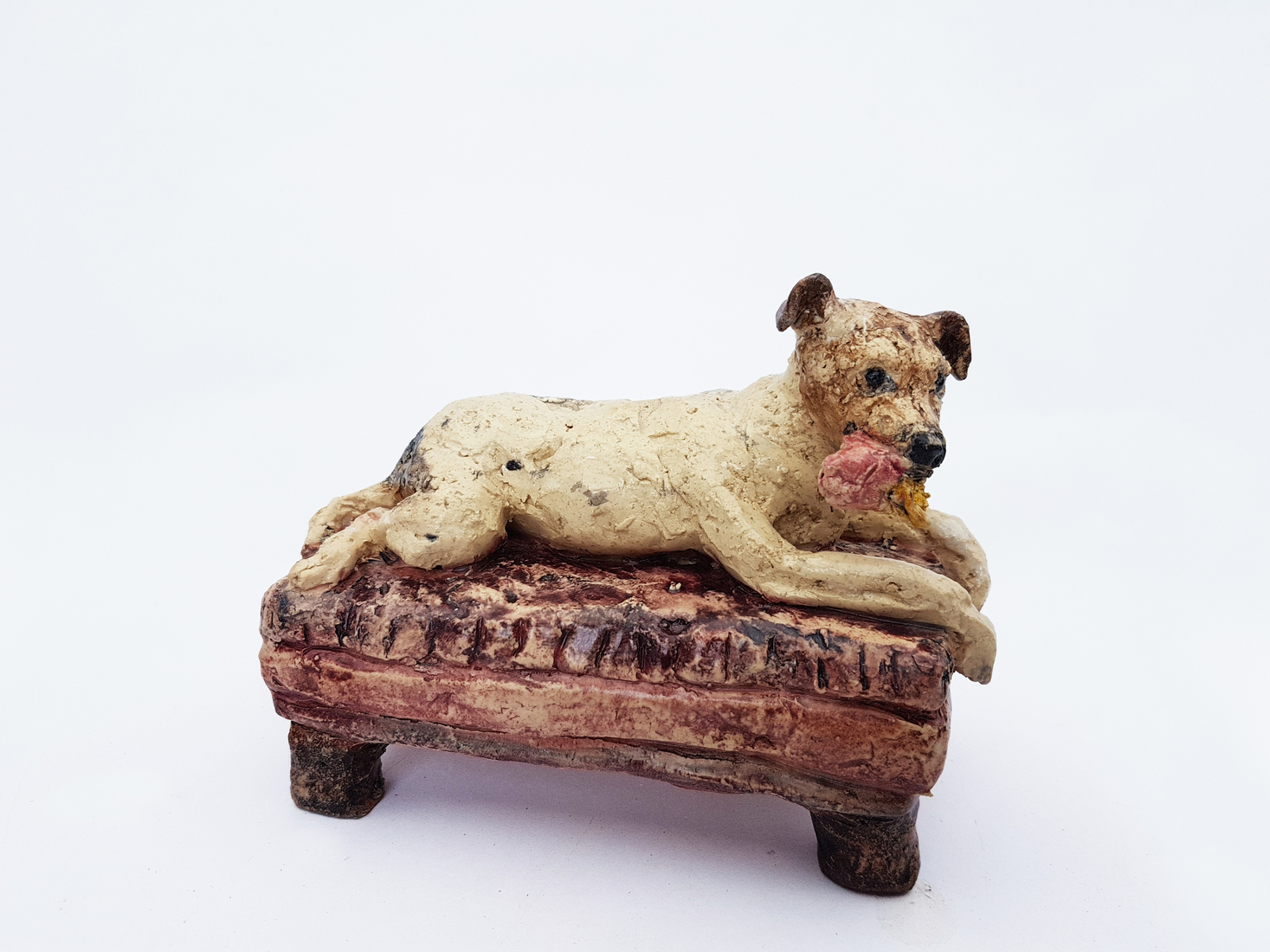 Boerenfox Jacky met knuffel