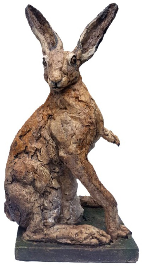 Haas met opgetrokken poot