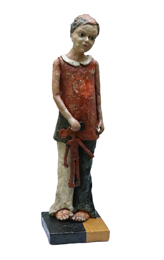 Meisje met lappenpop