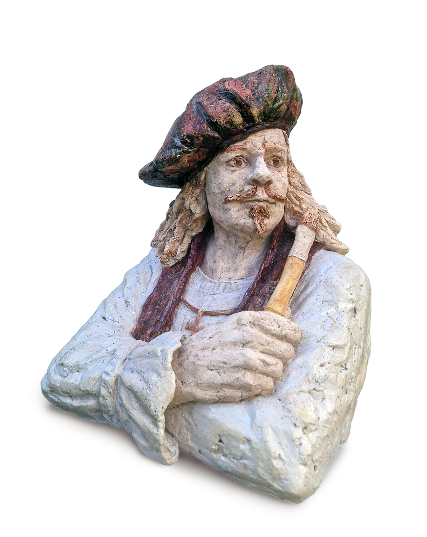 Rembrandt met penseel