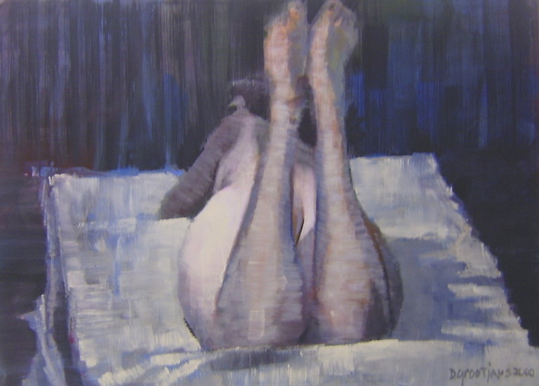 liggend naakt / benen