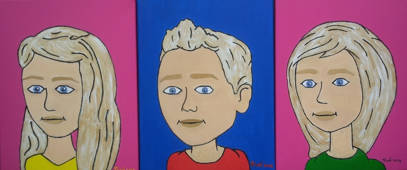 Drieluik kleinkinderen