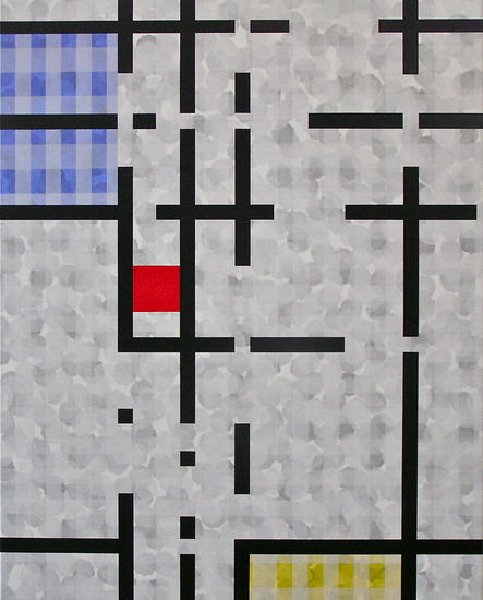 Compositie nr. 187 in wit: 'Lhasa'.