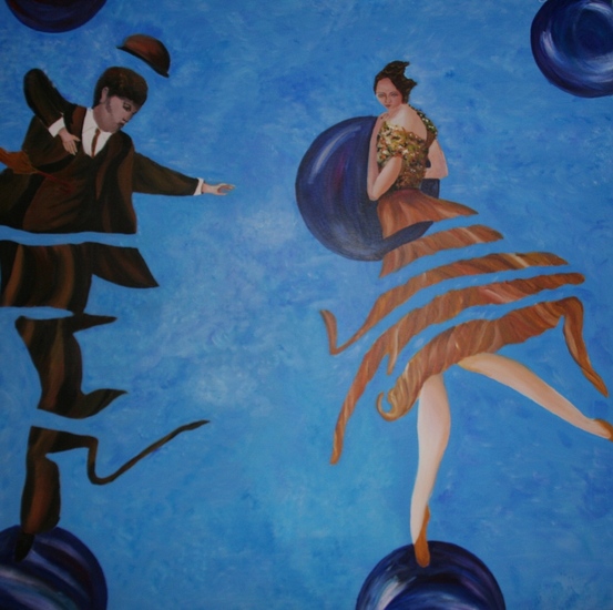 Dame en Heer in de lucht