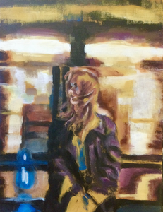 Onder de straten van elke grotere stad bevindt zich een doolhof van gangen, trappen, perrons, enz. Als een slang bewegen zich tientallen metrostellen van halte naar halte en brengen vele reizigers naar hun werk, naar huis, naar een afspraak,  naar hun bestemming. 
Elk met een uniek verhaal, gehaast, slenterend, eenzaam, wachtend, zoekend,...
Vluchtige verhalen onder de straten van de stad.
Sommige reizigers verdwalen in een boek, muziek, GSM of dromenland.