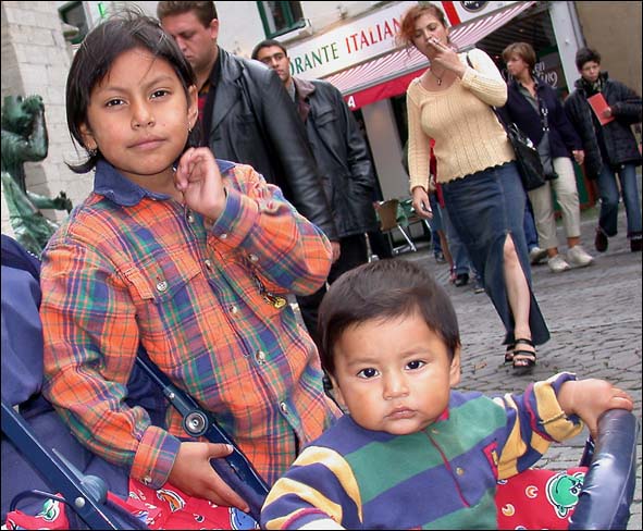 Sanne and her brother