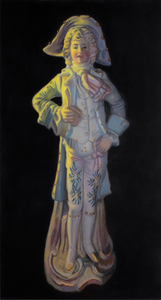 Stillevens in olieverf op paneel en doek.